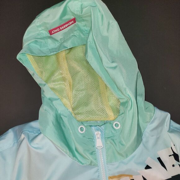 Members Only Looney Tunes Windbreaker Jacket Hoodie Medium Zip VGC - Picture 8 of 13